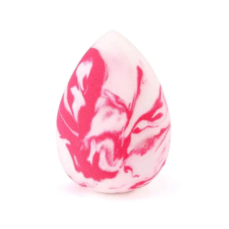 Makeup Sponge Marbling water-drop vorm in roze en wit voor vlekkeloze make-up applicatie