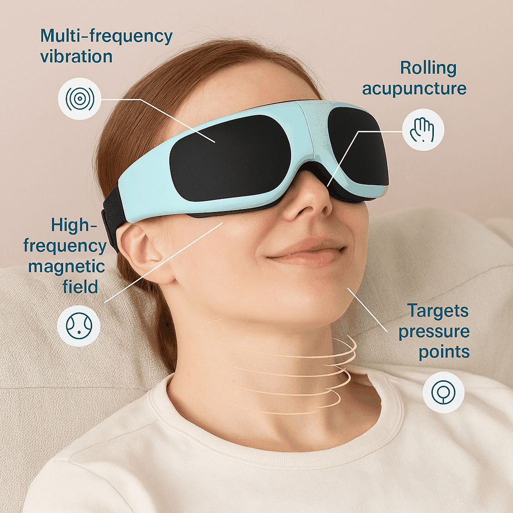 Eye Massager Device for Eye Care and Relaxation