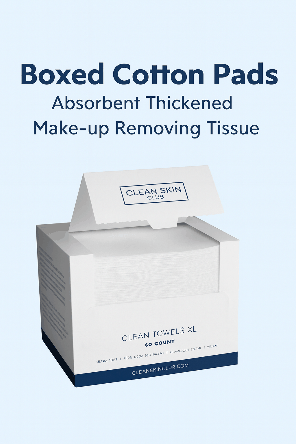 Boxed Cotton Pads Paper Absorbent Thickened Make-up Removing Tissue