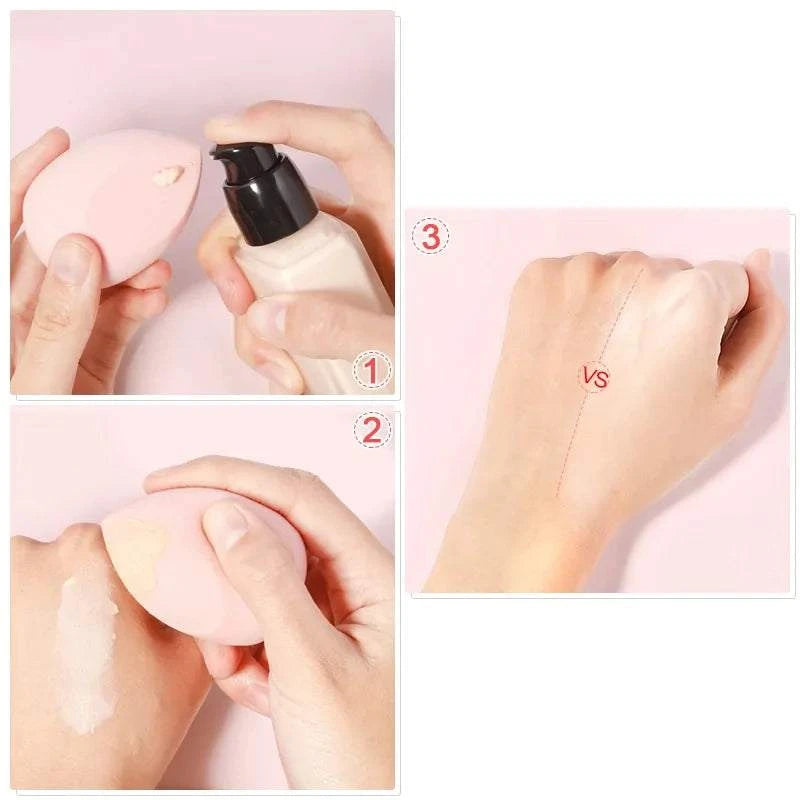 Makeup Sponge Marbling waterdruppelvormige spons voor vlekkeloze make-up applicatie en perfecte dekking