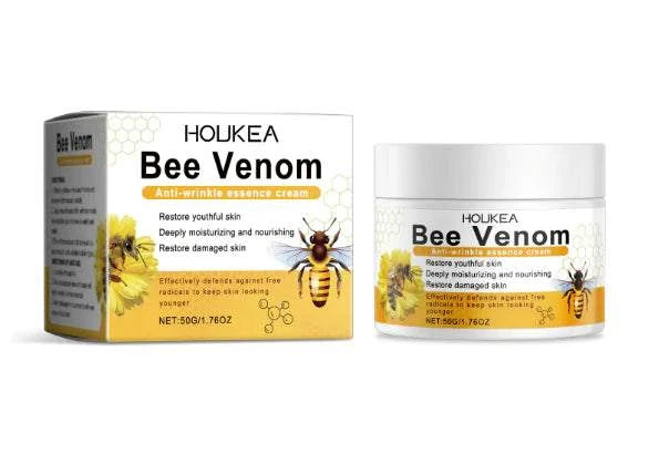 Bee Venom Anti Wrinkle Care Cream nourishing and repairing skin with deep moisture in 50g container and box